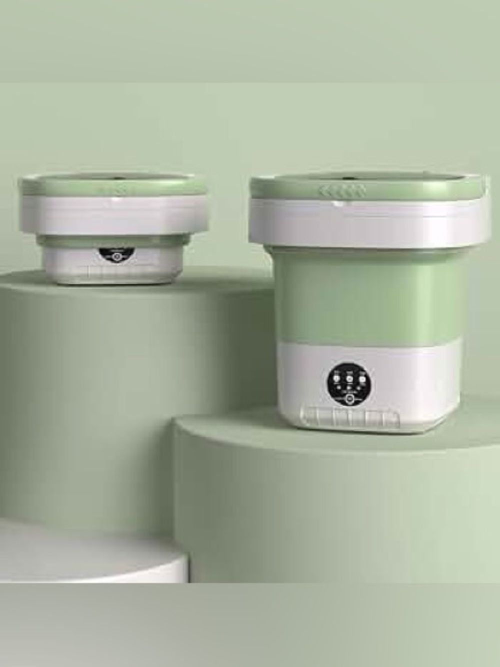 Foldable Mini Portable Washing Machine Green